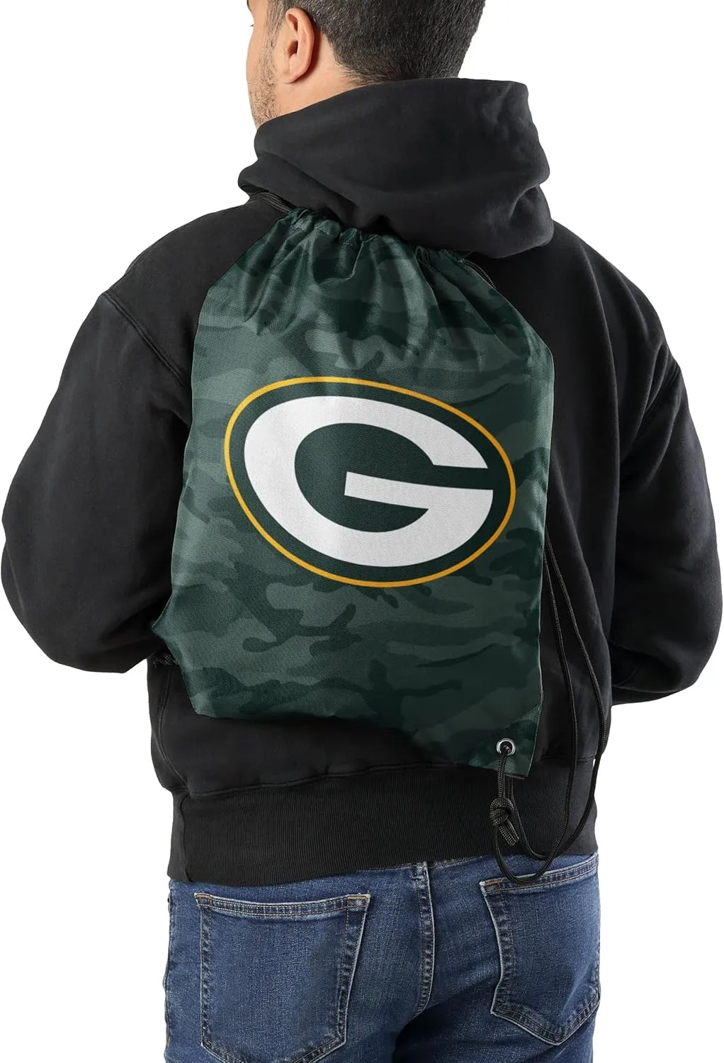 FOCO NFL Unisex-Adult NFL Team Logo Travel Gym Bag Drawstring Backpack