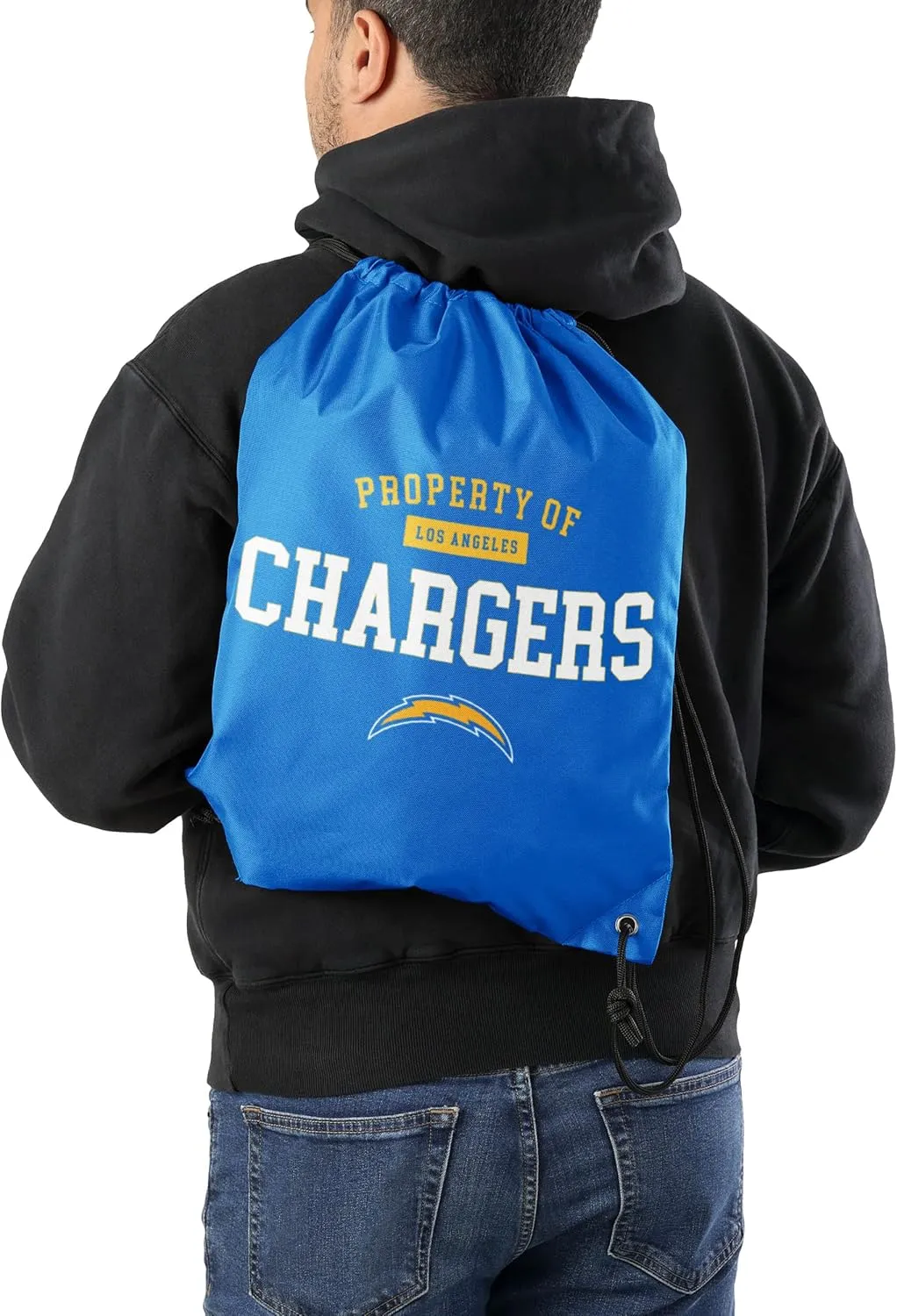 FOCO NFL Unisex-Adult NFL Team Logo Travel Gym Bag Drawstring Backpack