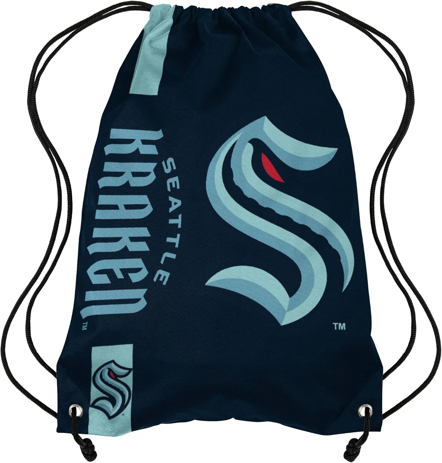 FOCO Seattle Kraken NHL Big Logo Drawstring Backpack