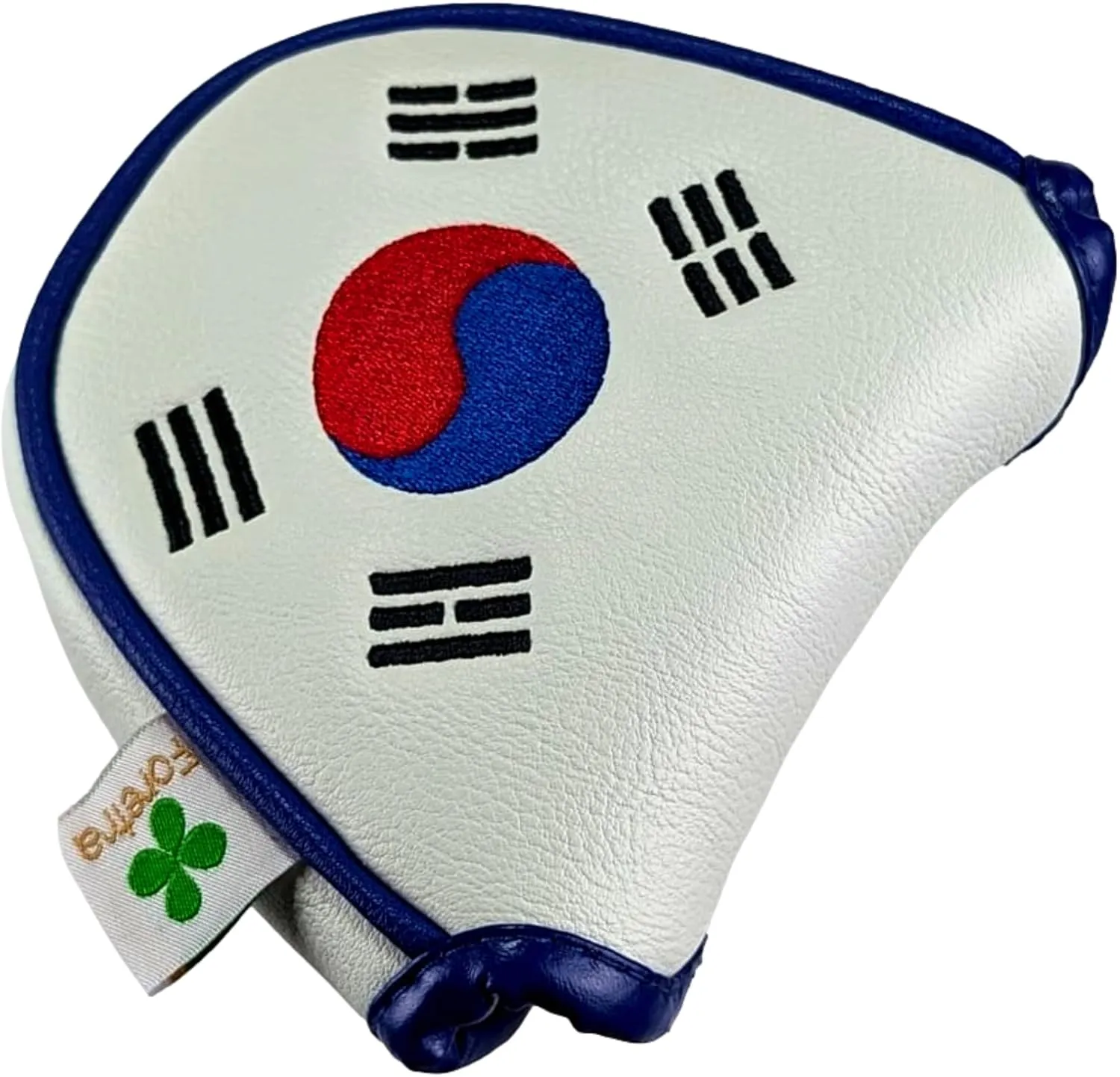 Foretra – Korea Flag - Golf Putter Headcover Quality PU Leather Magnetic Closure for Mallet Style Putters Scotty Cameron Odyssey Taylormade Ping