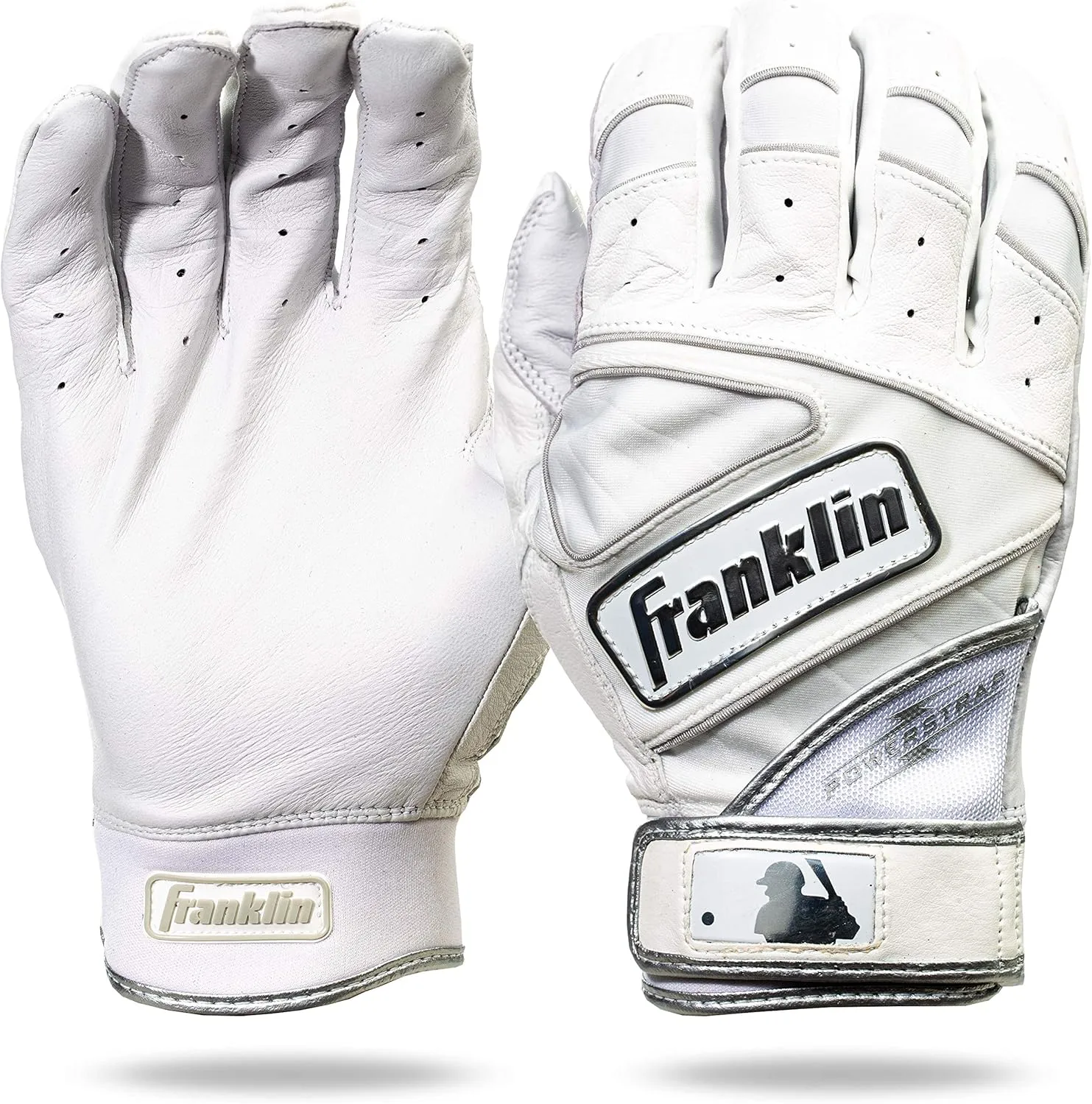 Franklin Sports MLB Baseball Gloves - Powerstrap Adult & Youth Batting Gloves for Men, Women, Boys & Girls