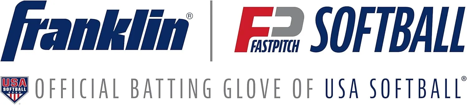 Franklin Sports USA Softball Women's Batting Gloves -Fastpitch   Slowpitch Girl's Gloves - Adult   Youth Pairs