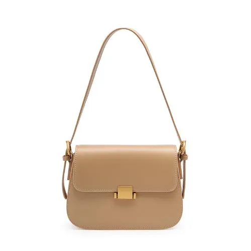 Full Grain Genuine Leather Flap Shoulder & Crossbody Bag