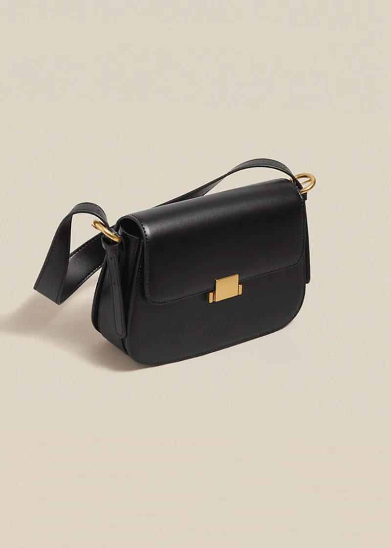 Full Grain Genuine Leather Flap Shoulder & Crossbody Bag