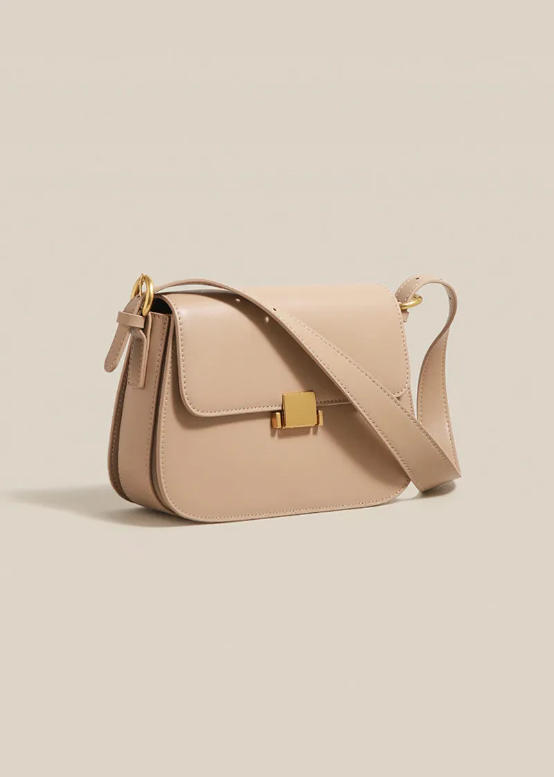 Full Grain Genuine Leather Flap Shoulder & Crossbody Bag