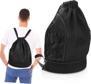 GANAZONO Sports Drawstring Backpack Versatile Oxford Gym Bag Separate Shoe Compartment Easy Access