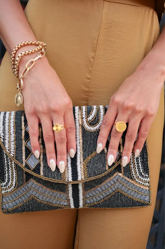 Gatsby Beaded Clutch