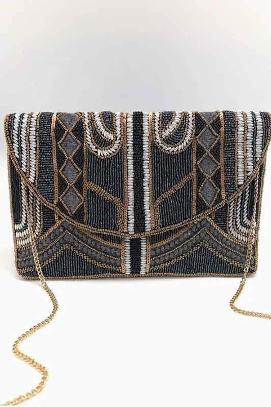 Gatsby Beaded Clutch