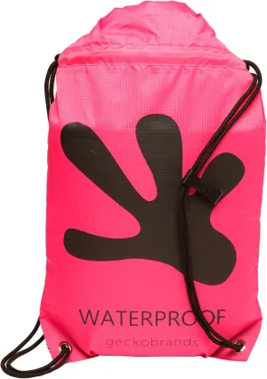 geckobrands 10L Drawstring Travel Backpack – Waterproof, Lightweight Dry Bag for Beach, Hiking, and Light Water Activities