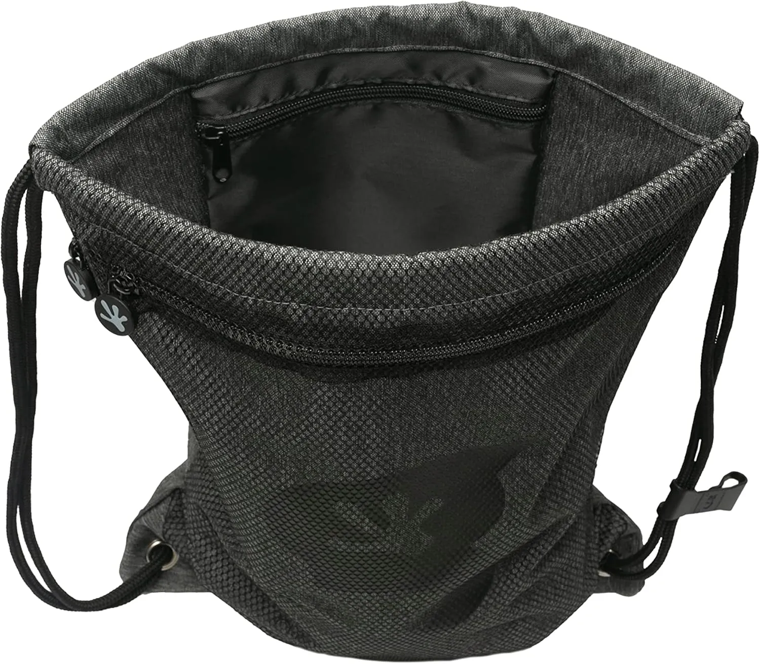 geckobrands Limitless 3 Pocket Drawstring Backpack - Lightweight, Durable Cinch Bag for Gym, Sports, and Daily Use