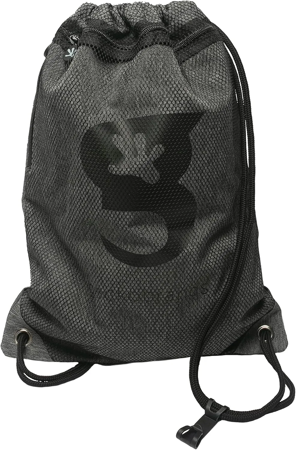geckobrands Limitless 3 Pocket Drawstring Backpack - Lightweight, Durable Cinch Bag for Gym, Sports, and Daily Use