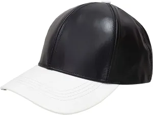 Genuine Cowhide Leather Adjustable Baseball Cap Made in USA