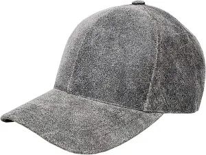 Genuine Cowhide Leather Adjustable Baseball Cap Made in USA