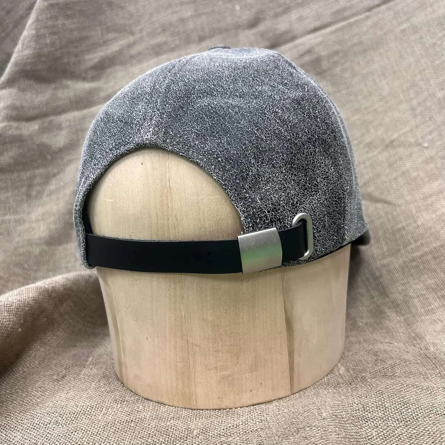 Genuine Cowhide Leather Adjustable Baseball Cap Made in USA