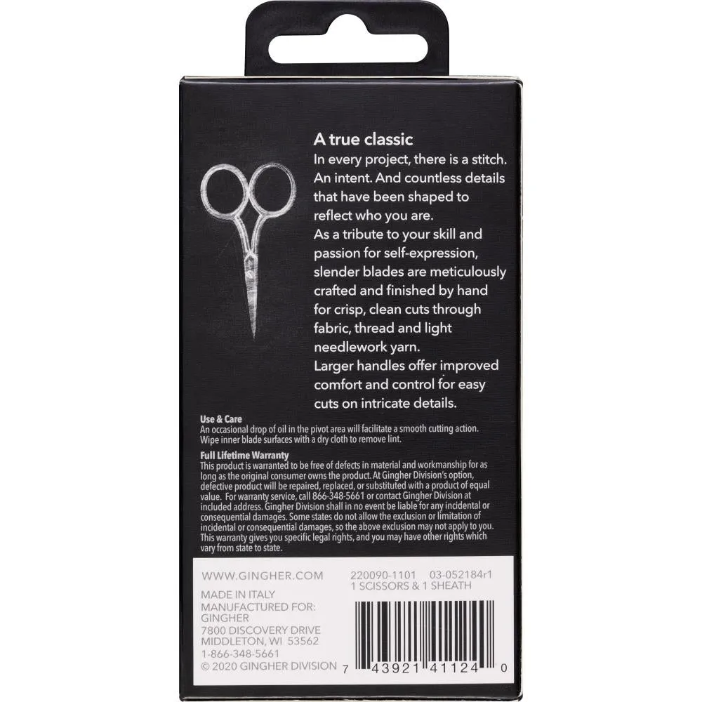 Gingher Large Handled Embroidery Scissors 4 Inch/10.1cm