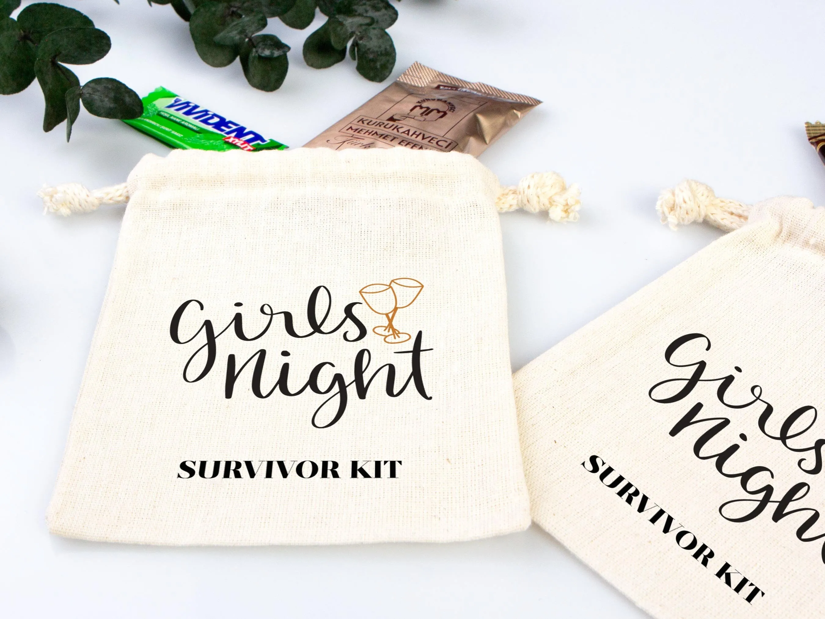 Girl's Night Survivor Kits, Oh Shit Kit hangover Bag, Recover Kit Bags, Custom  With Your name or Design, Bachelorette Party, Girls Trip