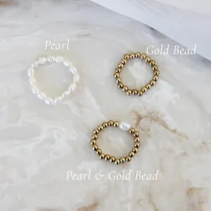 GOLD BEADED RING