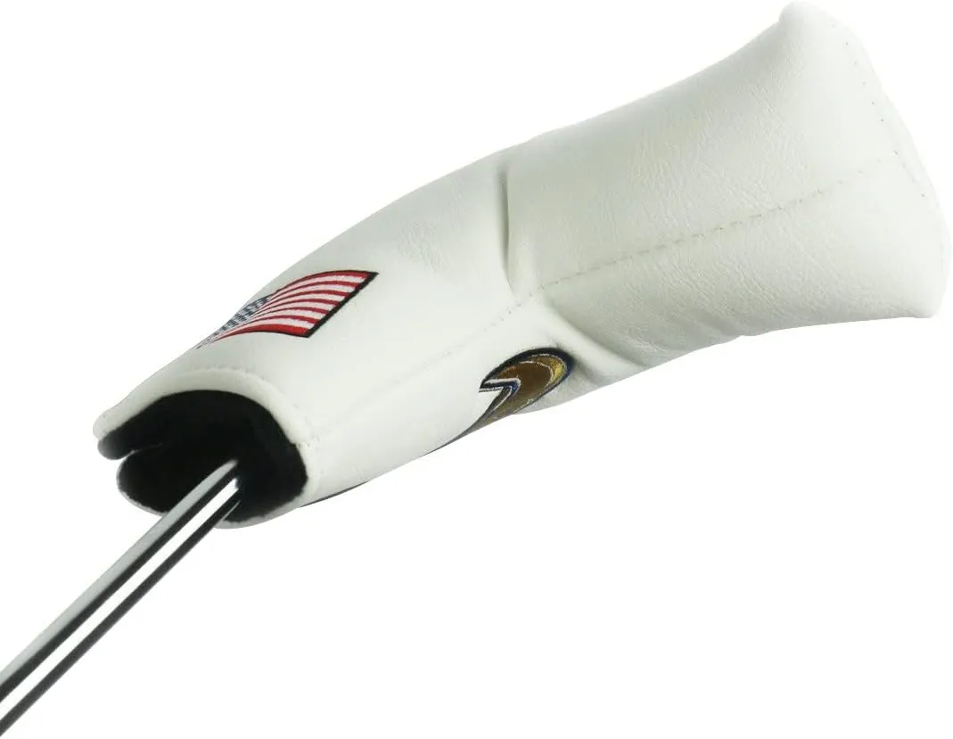 Golf Blade Putter Cover Golf Putter Headcover Synthetic Leather Closure for Scotty Cameron Odyssey Blade Taylormade Ping