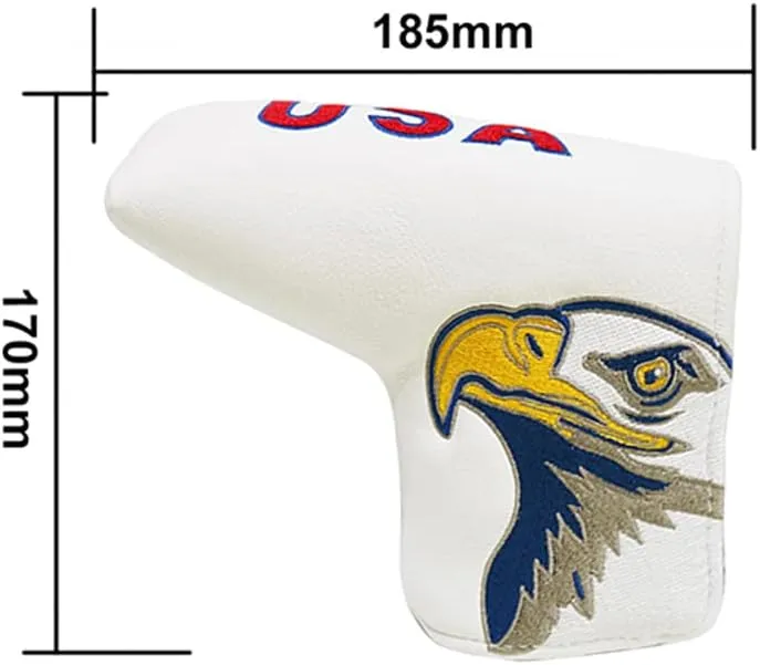 Golf Blade Putter Cover Golf Putter Headcover Synthetic Leather Closure for Scotty Cameron Odyssey Blade Taylormade Ping