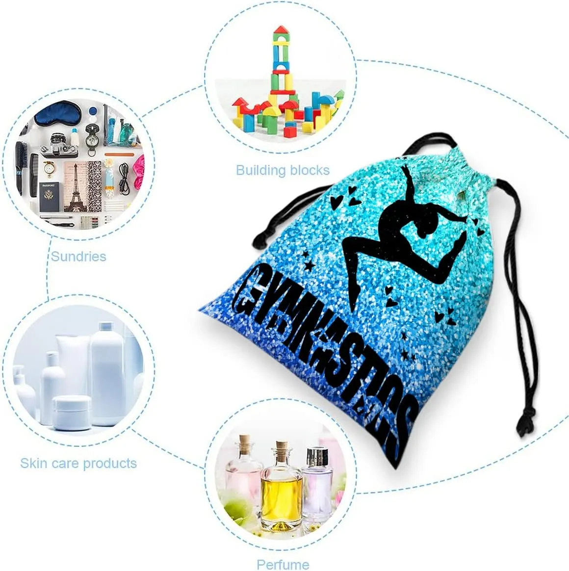 Gymnastics Drawstring Grip Bags Small Drawstring Bag Waterproof Gym Storage Pouch For Holding Gymnastics Grips