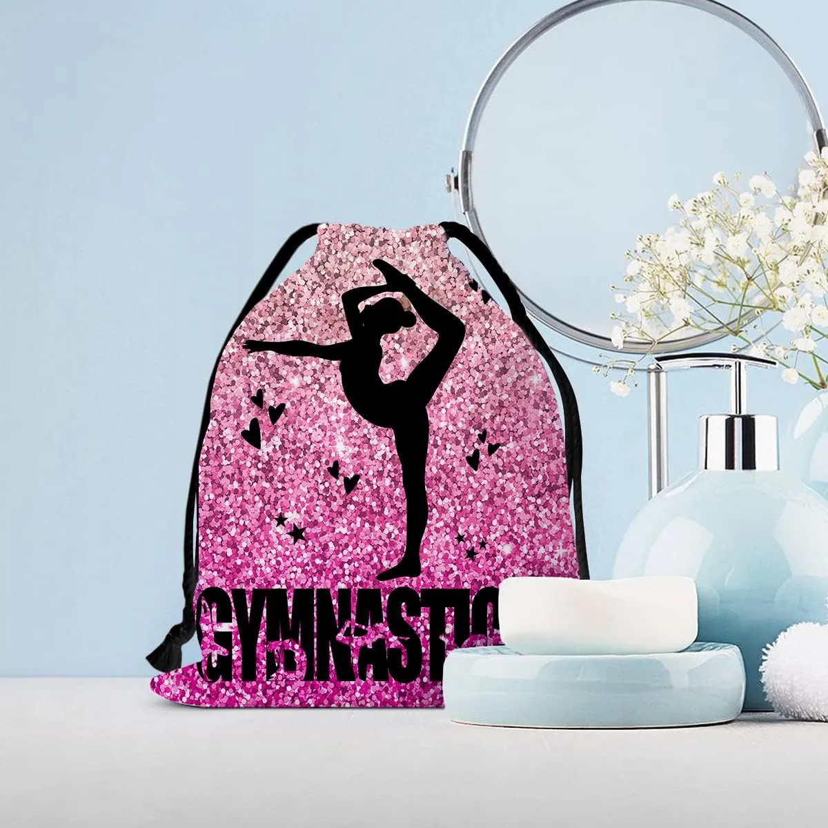 Gymnastics Drawstring Grip Bags Small Drawstring Bag Waterproof Gym Storage Pouch For Holding Gymnastics Grips