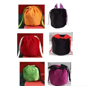 Halloween Velvet drawstring bags / pouch  various