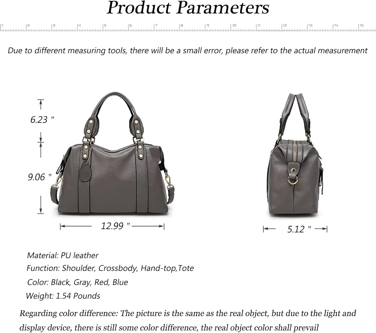Handbags and Purses for women Vegan Leather Tote Bag for Women Satchel Shoulder Bags Travel Purse with Compartments