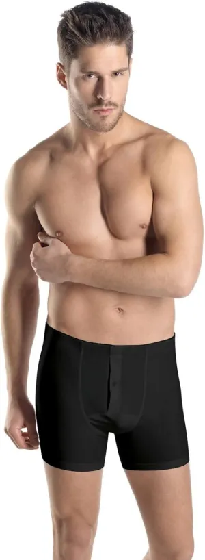 Hanro Men's Cotton Superior Long Leg Boxer Brief