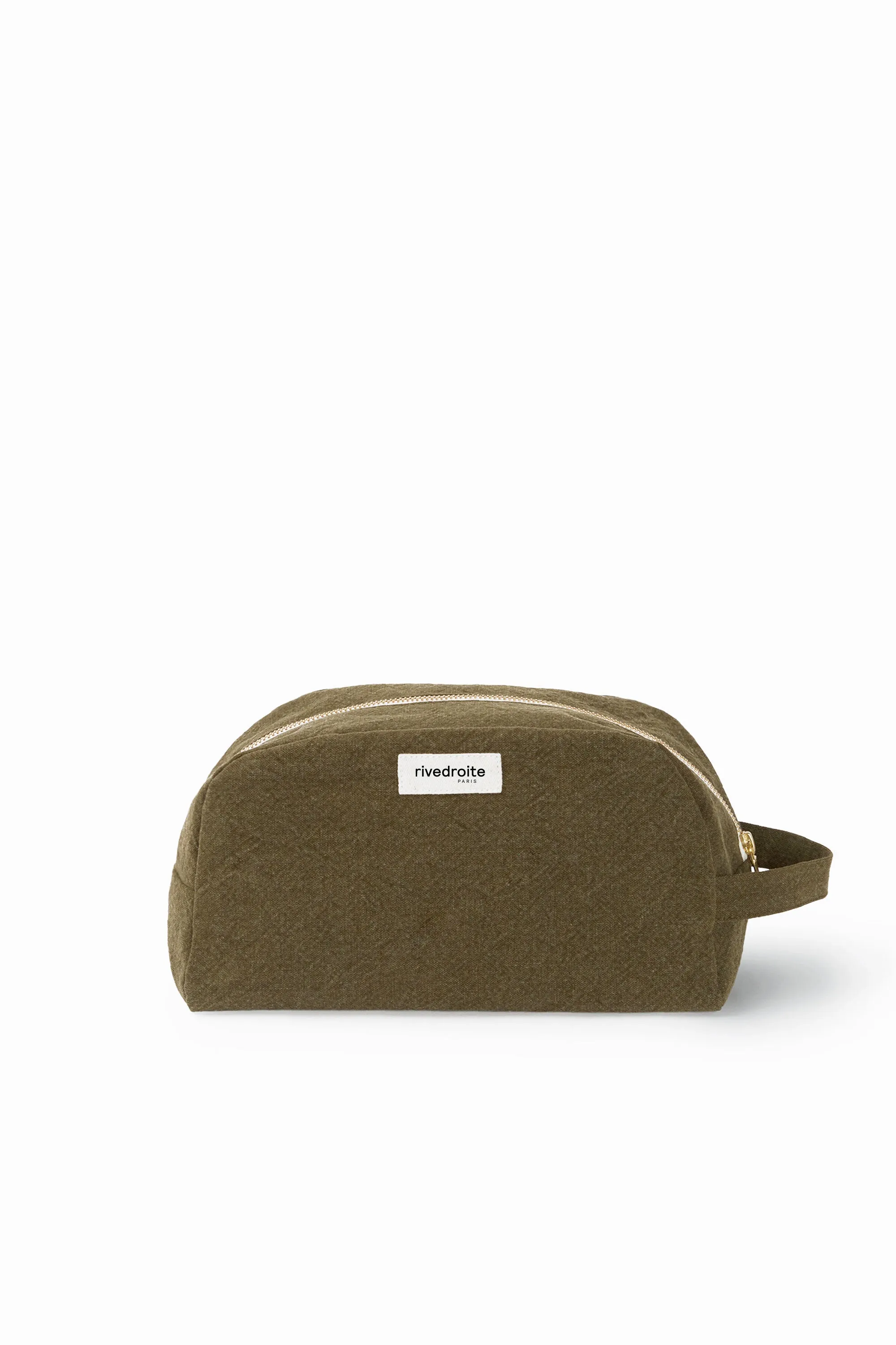 Hermel the toiletry bag - Recycled cotton Military Green
