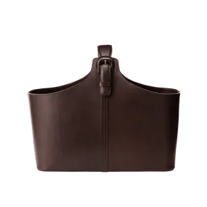 Home Collection Leather Basket (L)