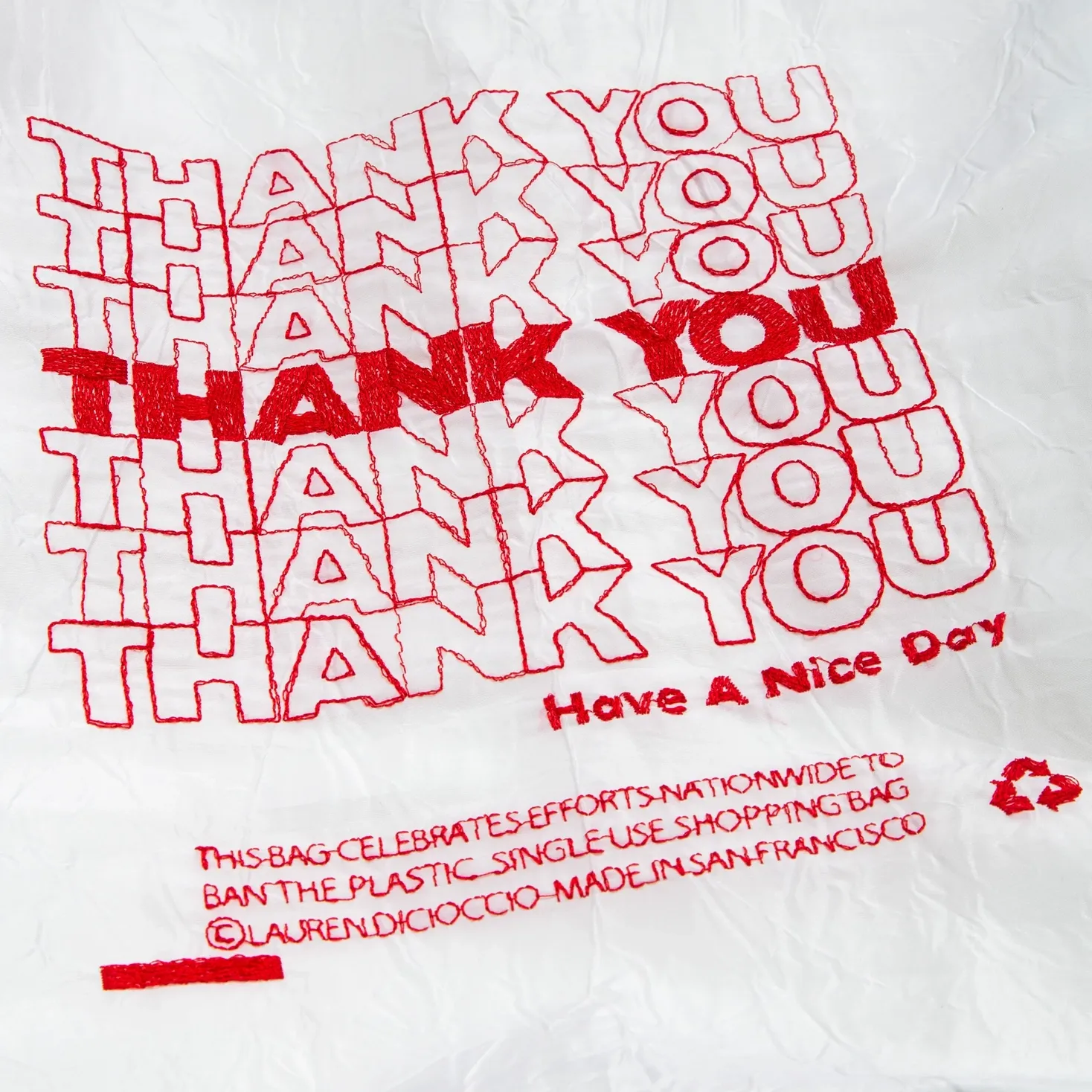 Iconic Embroidered Shopping Totes - Various Designs
