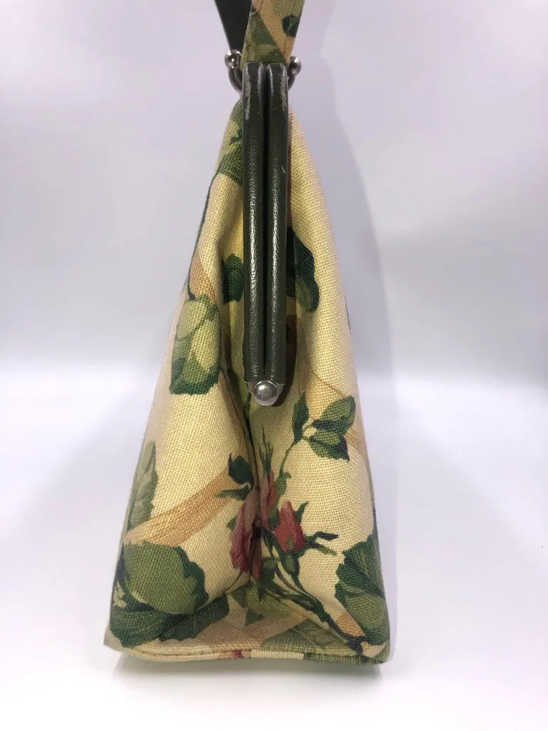Isabella Fiore Floral Design Fabric Handbag