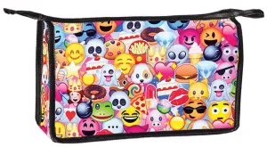 iscream 'Emoji Collage' 12.25" x 8.25" Neoprene Bold Print Zippered Travel Bag
