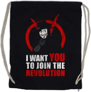 Join The Revolution Drawstring Bag Gym Sack