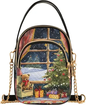 Joisal Blue Butterflies Small Purses for Women Crossbody, Shoulder Purses Trendy Handbag for Women, Small Cell Phone Purse