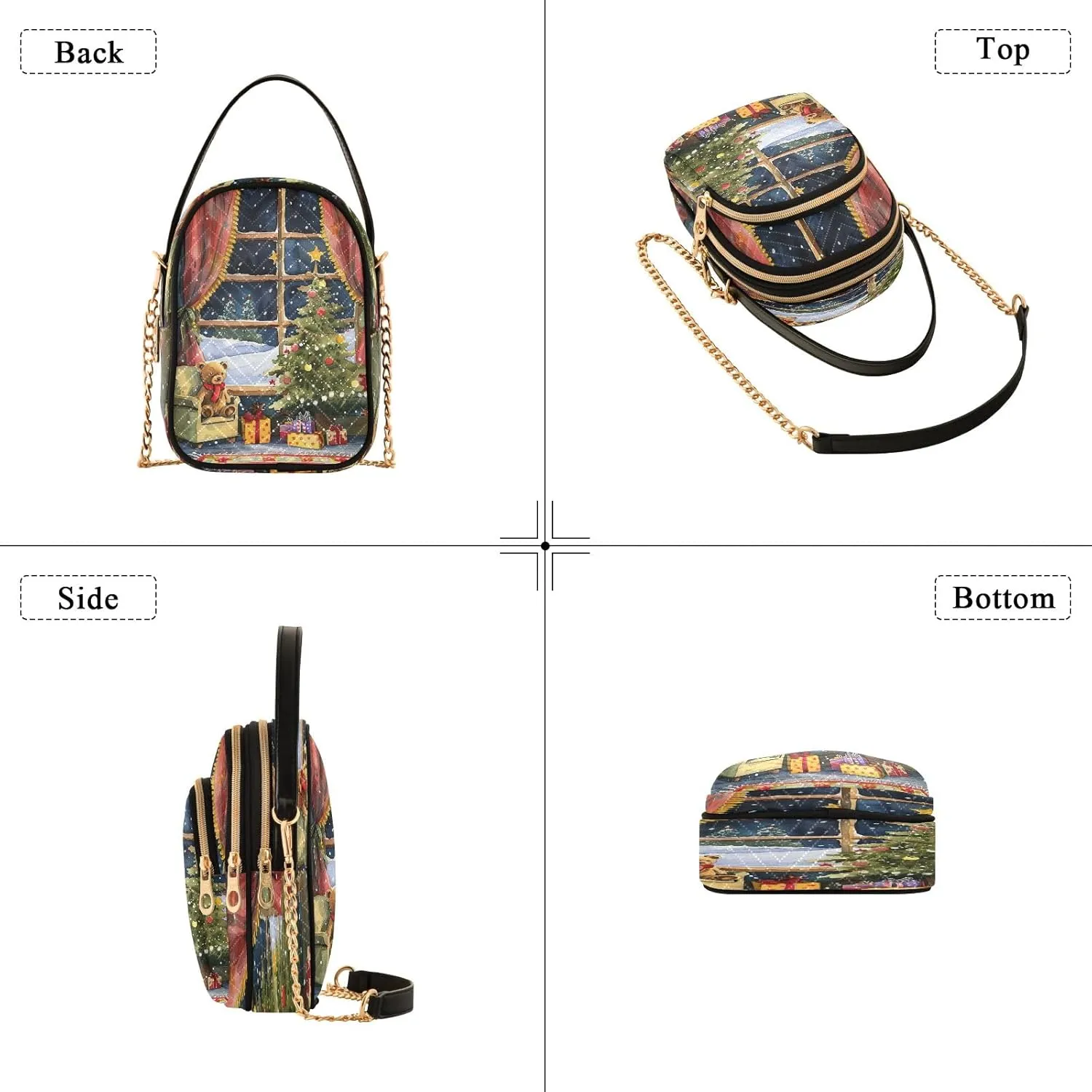 Joisal Blue Butterflies Small Purses for Women Crossbody, Shoulder Purses Trendy Handbag for Women, Small Cell Phone Purse