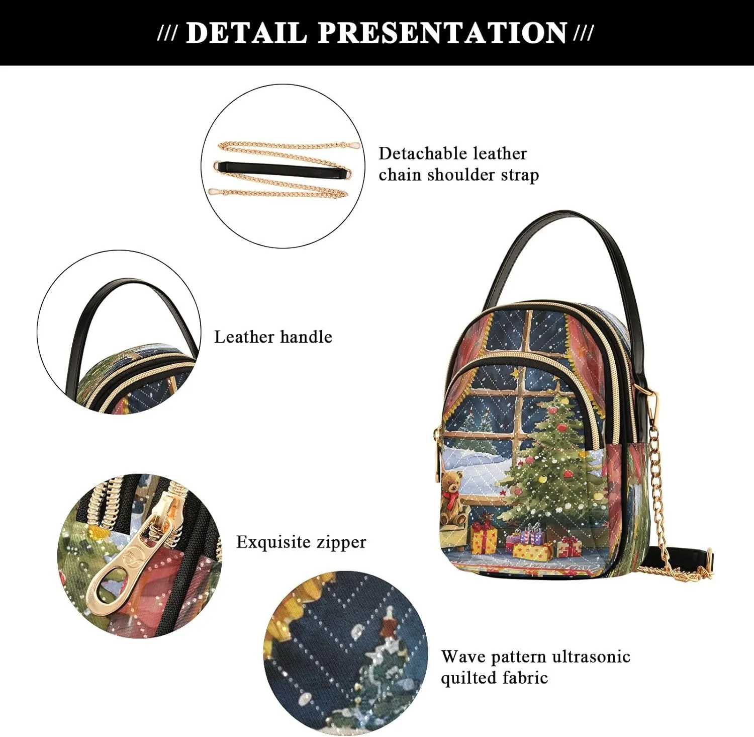 Joisal Blue Butterflies Small Purses for Women Crossbody, Shoulder Purses Trendy Handbag for Women, Small Cell Phone Purse