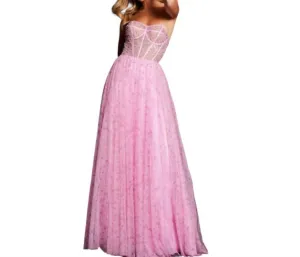 Jovani - Sweetheart Neckline Beaded Prom Dress