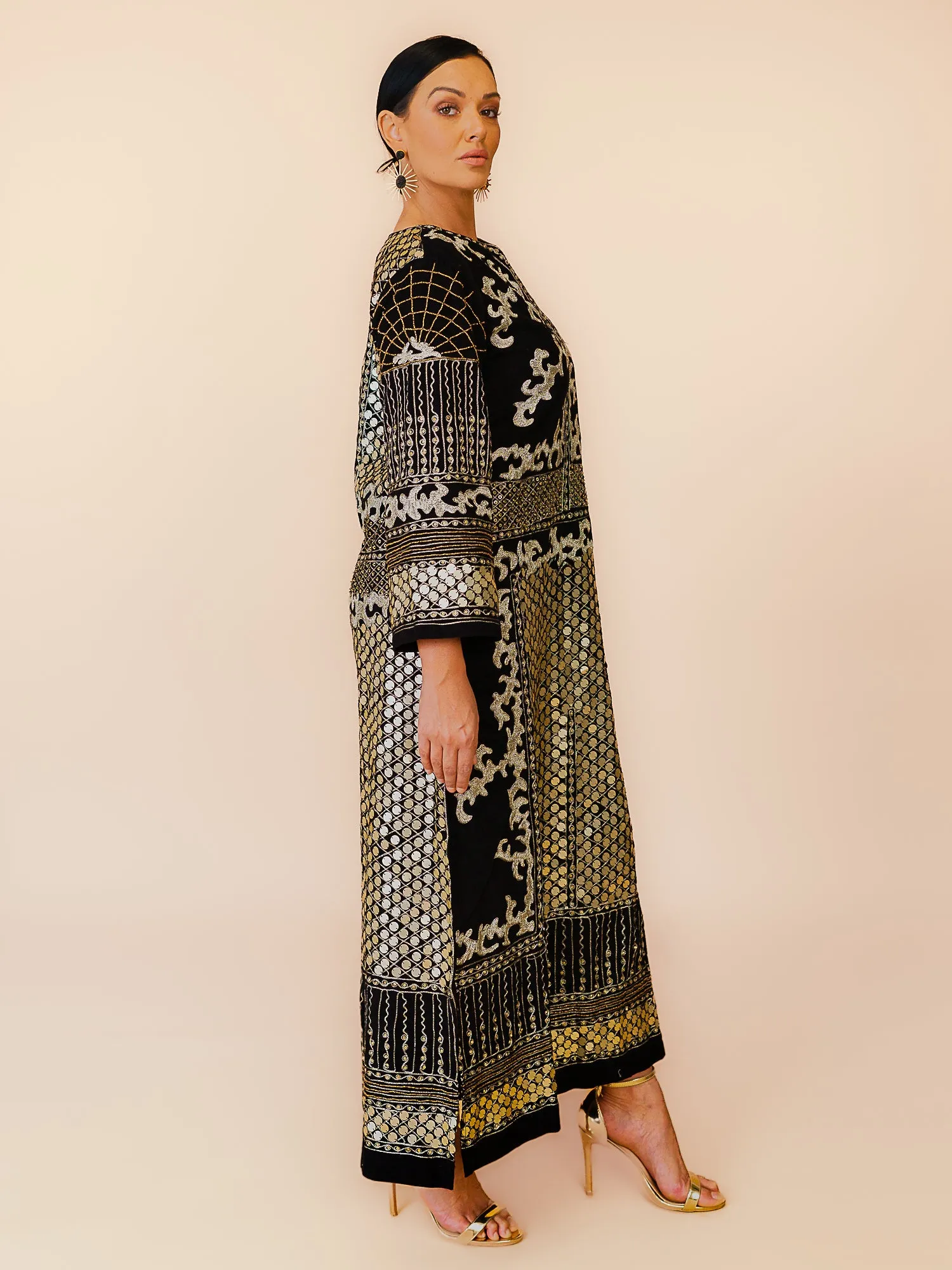 KALI EMBELLISHED DRESS BLACK
