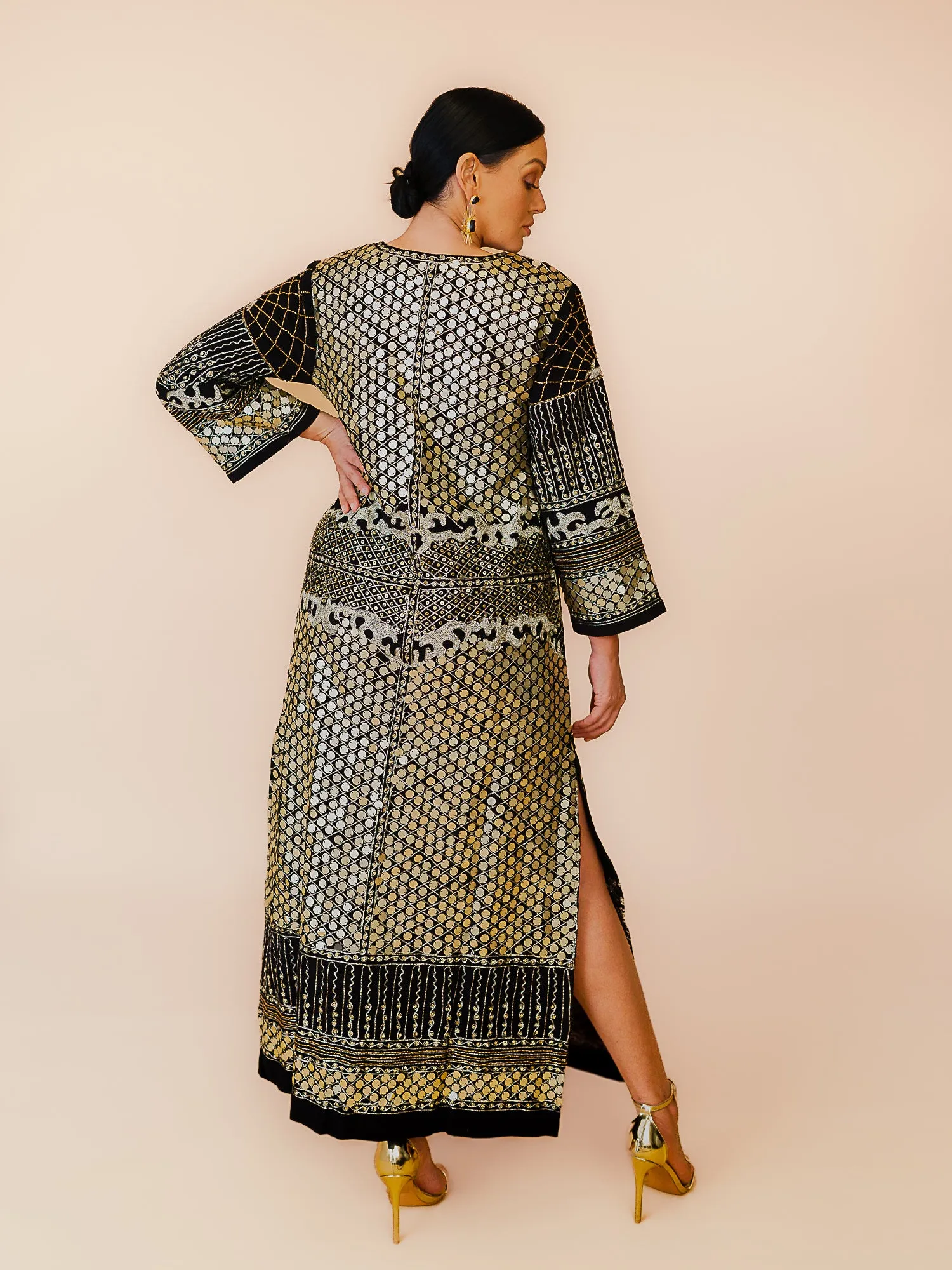 KALI EMBELLISHED DRESS BLACK