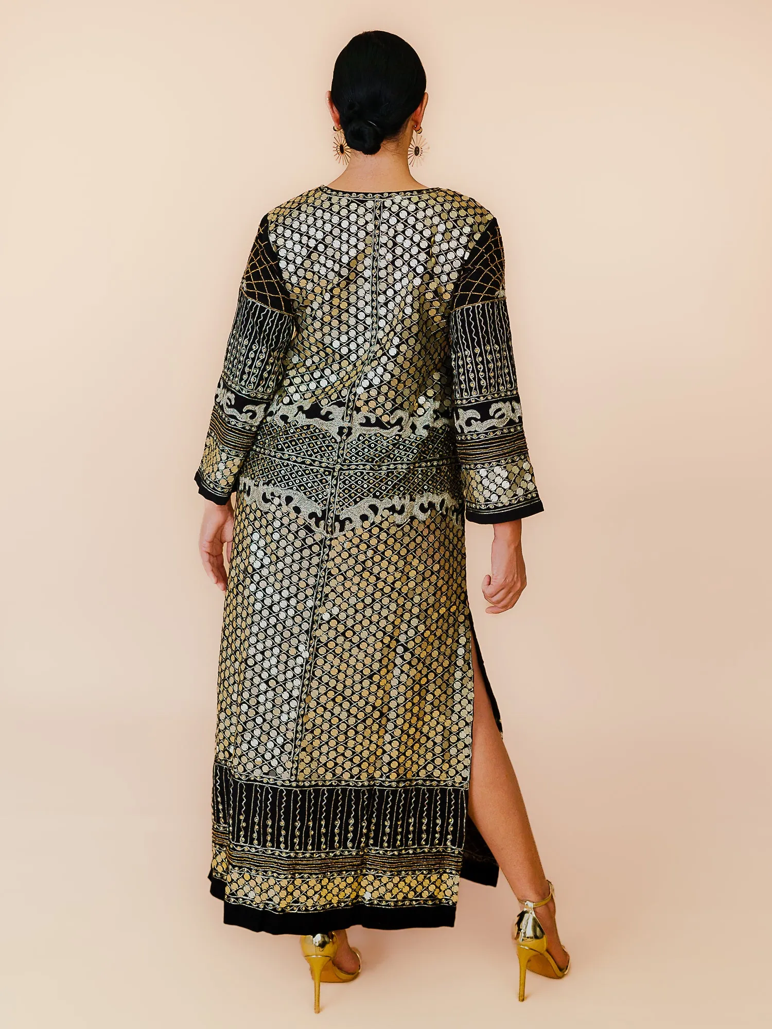 KALI EMBELLISHED DRESS BLACK