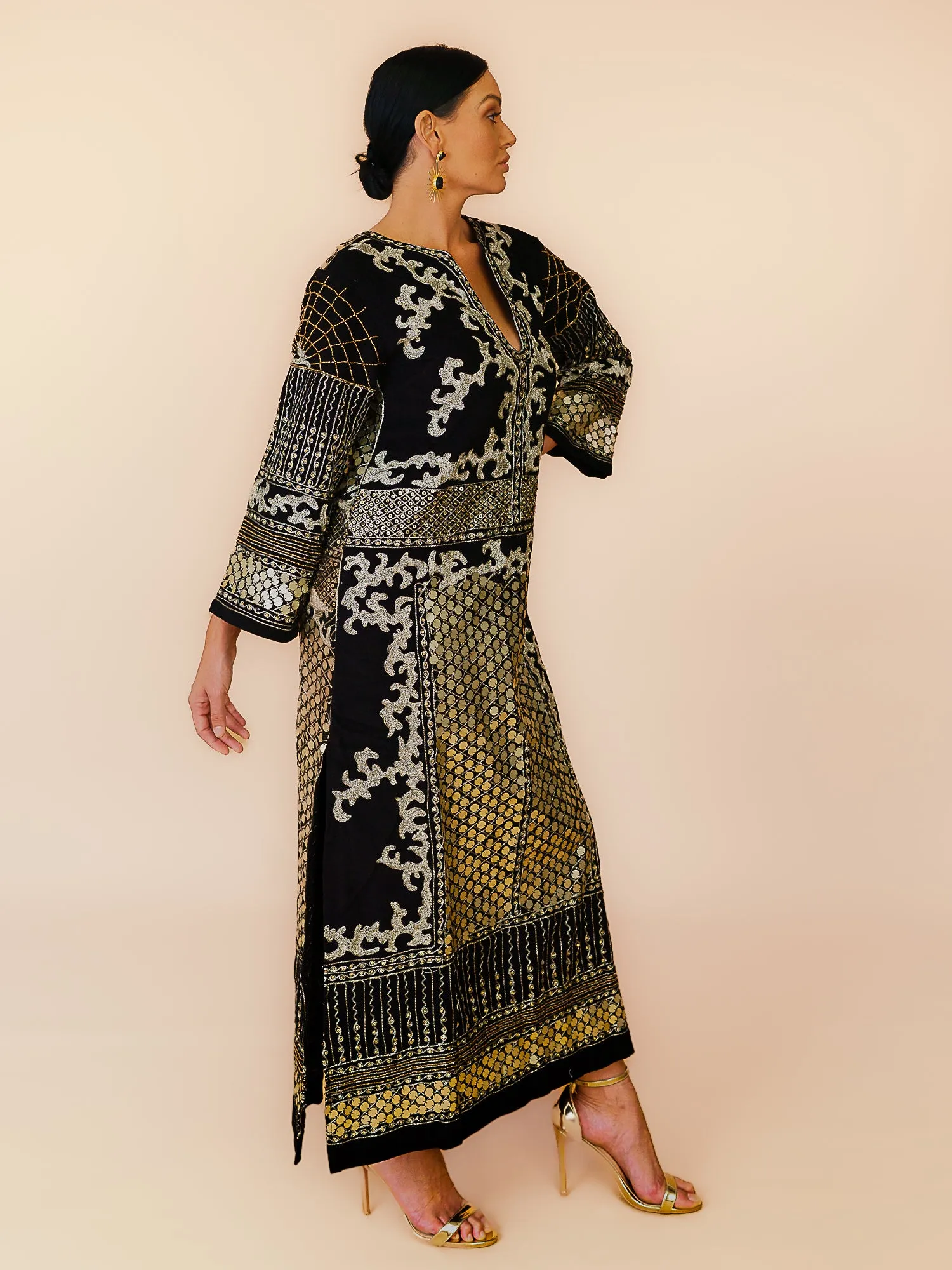 KALI EMBELLISHED DRESS BLACK