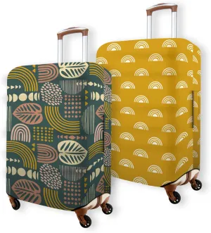 Kana & Kaili 2-in-1 Reversible Luggage Cover | Stylish Suitcase Covers | Spandex Luggage Covers for Suitcase TSA Approved | Boho Style