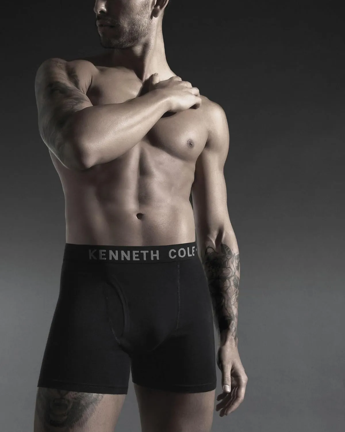Kenneth Cole Men's Underwear - Cotton Stretch Boxer Briefs with Pouch - 5 Pack Classic Multipack Boxer Briefs for Men (S-XL)
