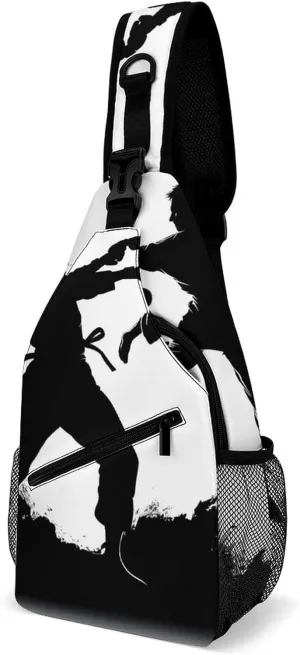 Kickboxing Sling Bag Crossbody Chest Bags Hiking Backpack Shoulder Backpack For Women Men Travel