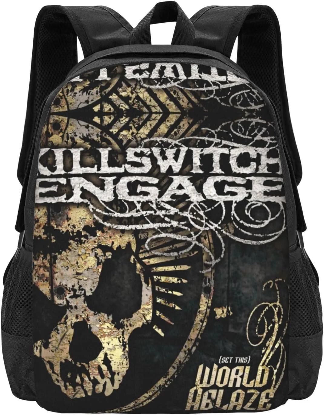 Killswitch Rock Band Engage Laptop Backpack Large Travel Bags Unisex Adult Sport Bags Casual Daypack for Workout Comfortable Business Backpack Stylish Computer Bag for Man