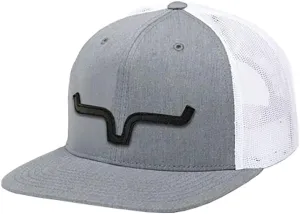 Kimes Ranch ATG Cap Leather Thick Die-Cut Horns Embroidered Patch Adjustable Snapback One-Size Hat