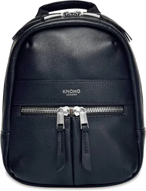 KNOMO Mini Leather Crossbody bag, Small Zipper Purse Backpack, Side bag for women