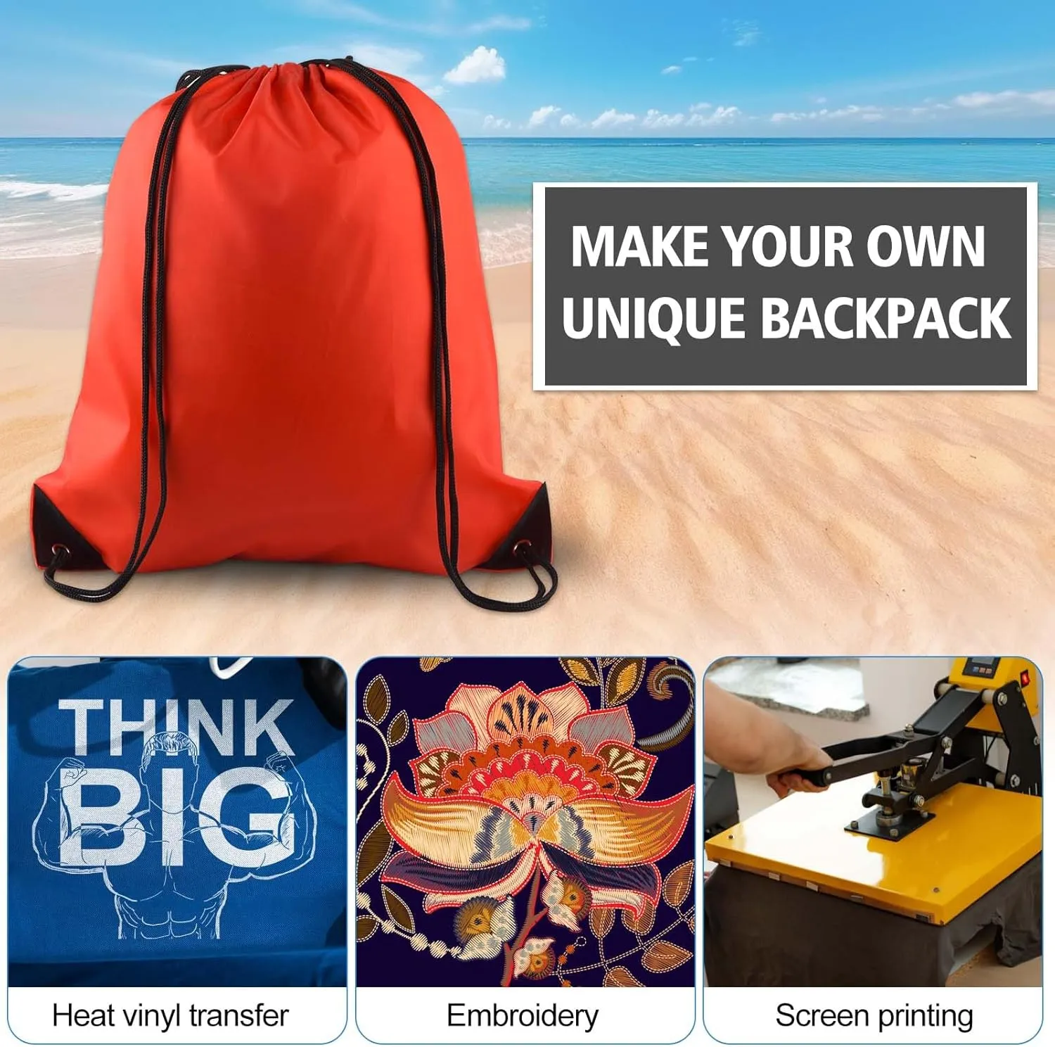 KUUQA 20Pcs Drawstring Backpack Bag Bulk Red Drawstring Bags String Backpack Sport Gym Sack Bags Foldable Storage Bag for Women Men Shopping Gym Travel Sports