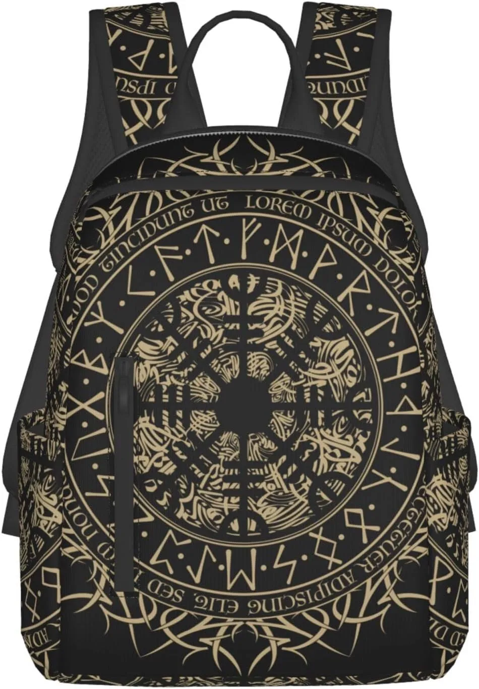 Laptop Backpack Travel Backpack Large Diaper Bag Doctor Bag Backpack for Women & Men (Cool Norse Viking Vegvisir runic compass)